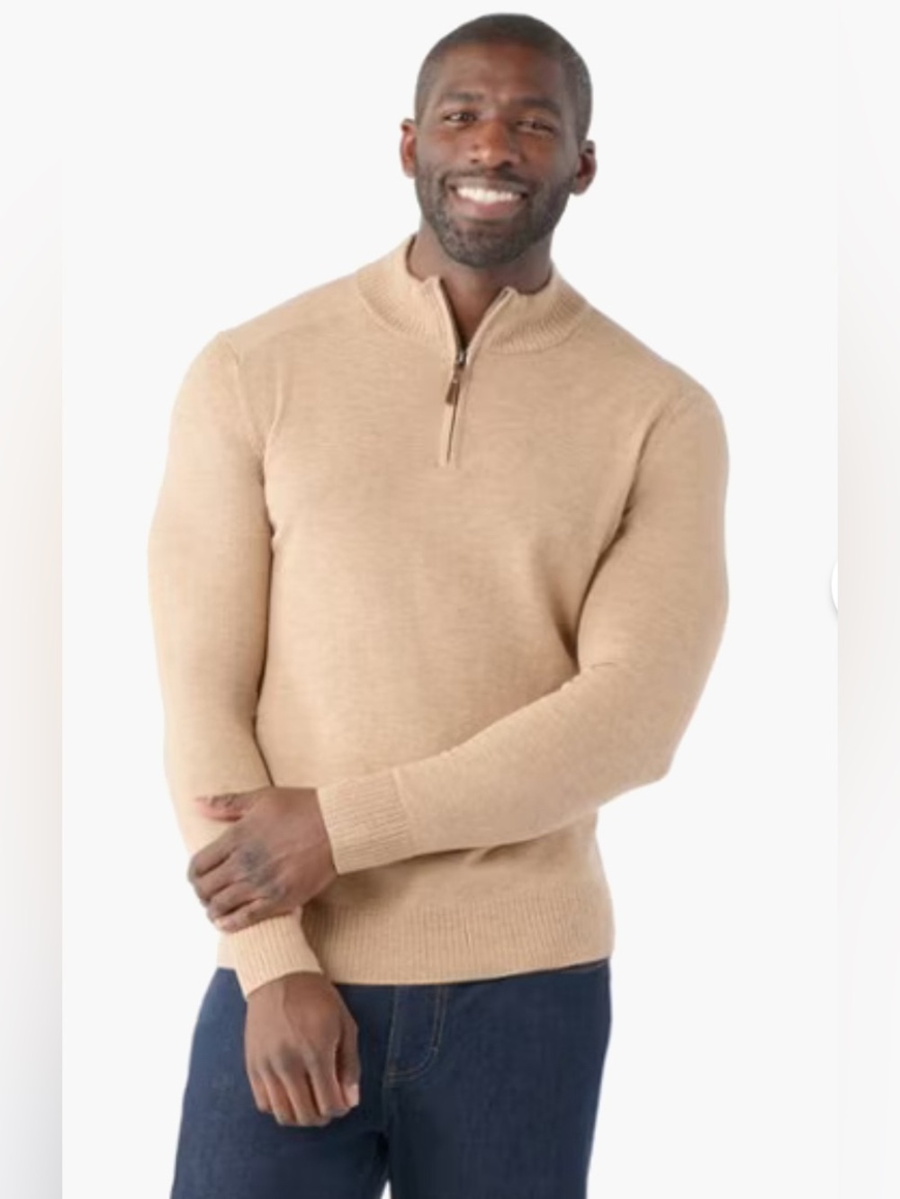 Smartwool Sparwood Quarter Zip Sweater Men's Sz L